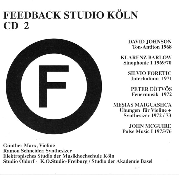 Cover of Feedback Studio Köln CD 2